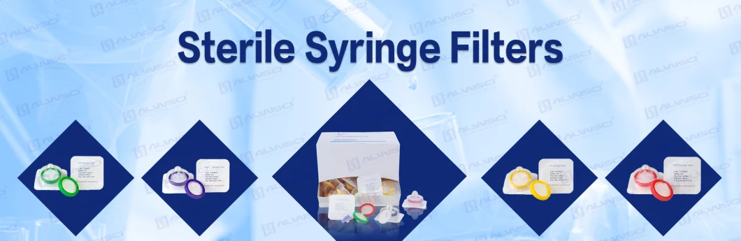 Labfil Sterile 13mm PVDF Hydrophobic Membrane Micron Syringe Filters