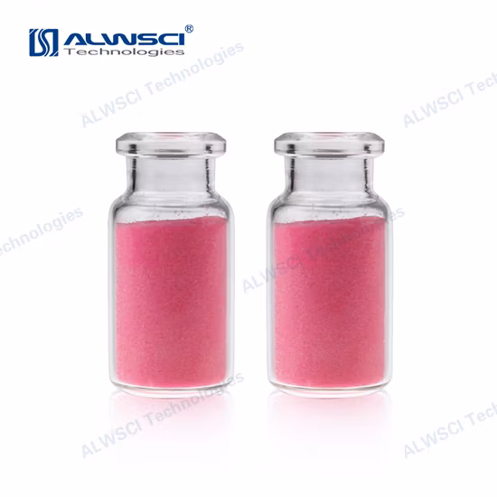 Alwsci Flacon en verre Gc à col à sertir court ambré de 20 ml