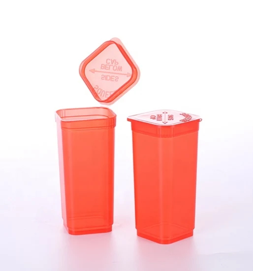 Carré en plastique de sécurité pour enfants 30 flacons de conteneurs DRAM Pop Top scellés pour le stockage médical