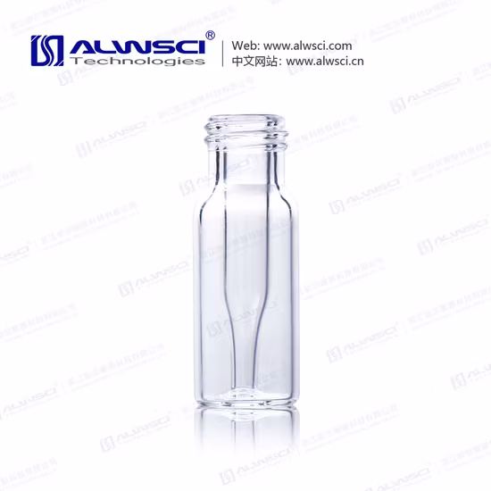 Flacon à filetage à vis 13-425 à base plate en verre ambré 4 ml 15 x 45 mm avec étiquette