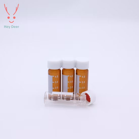 Flacons HPLC pour échantillonneur automatique de laboratoire en verre ambré transparent de 4 ml