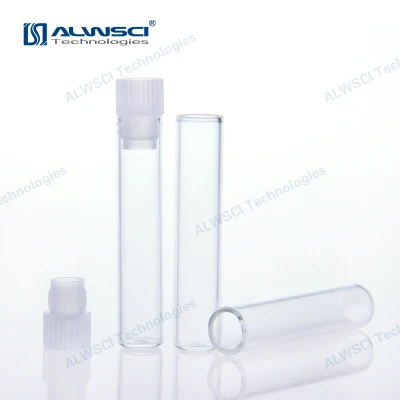 Alwsci Flacon en verre transparent 1 ml avec bouchon 8 x 40 mm