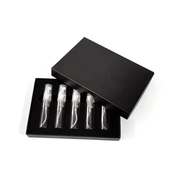 Mini Twist up 2ml 3ml 5ml 10ml Bouteilles d'échantillons d'huile de parfum Testeur de parfum Flacons en verre avec boîte