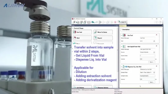 Chromatographie en phase gazeuse de laboratoire en gros Shimadzu ND18 Flacon Headspace à vis en verre 10 ml