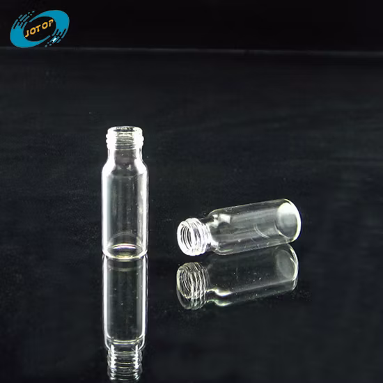 Flacon d'échantillonneur automatique en verre transparent de laboratoire de 2 ml 9-425 pour HPLC avec bouchon à vis en PP et septa