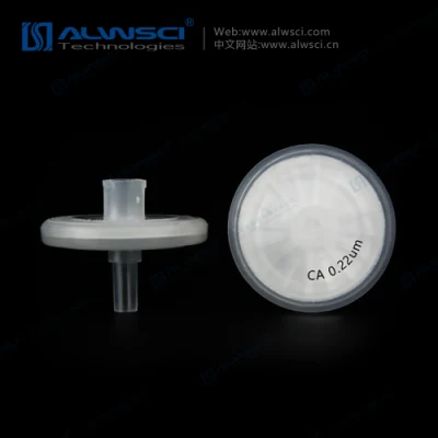 Échantillon préparé 25 mm Ca filtre à seringue soudé 0,22 um ou 0,45 um avec impression pour laboratoire