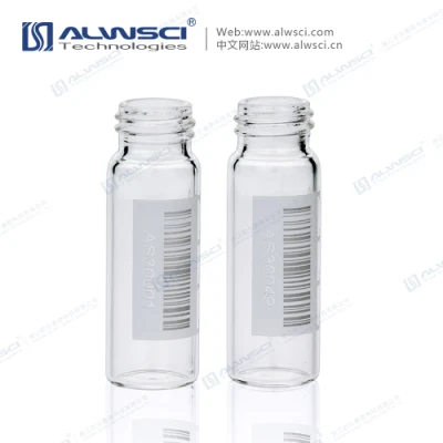 Alwsci 4 ml 13-425 Flacon à code-barres en verre transparent